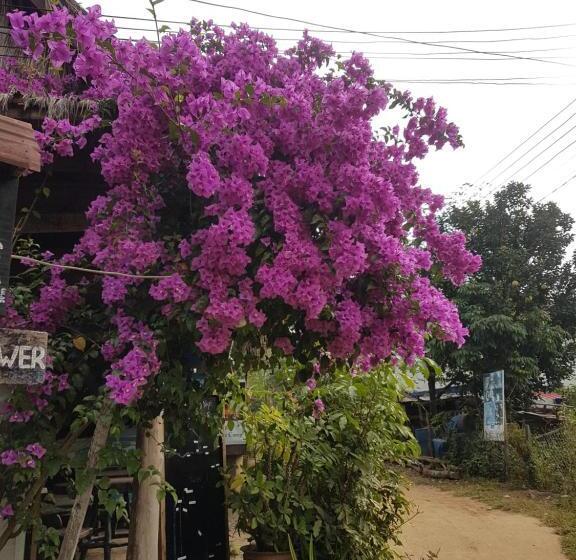 带花园景观的标准三人间, Lattanavongsa Guesthouse And Bungalows