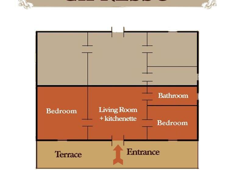 آپارتمان 1 خوابه با چشم‌انداز استخر, Borgo Il Poggio Agritourismo