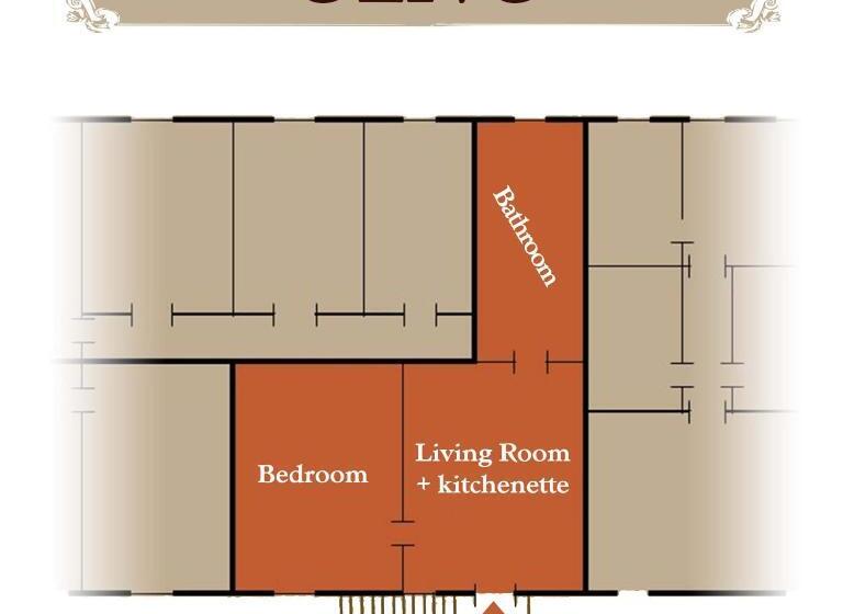 آپارتمان 1 خوابه با چشم‌انداز باغ, Borgo Il Poggio Agritourismo