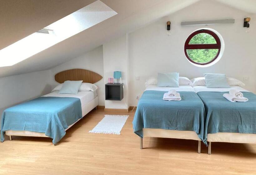 غرفة قياسية رباعية, Somo Surfskate Hostel