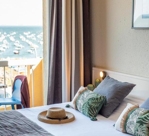 חדר קומפורט עם נוף לים, Logis Hôtel Restaurant Le Calluna