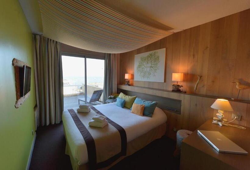 חדר סטנדרט עם נוף, Logis Hôtel Restaurant Le Calluna