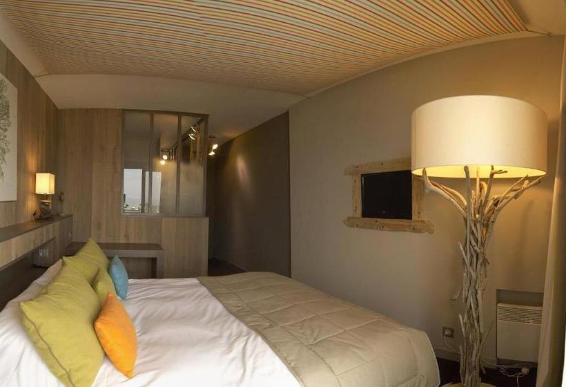 חדר סטנדרט עם נוף, Logis Hôtel Restaurant Le Calluna