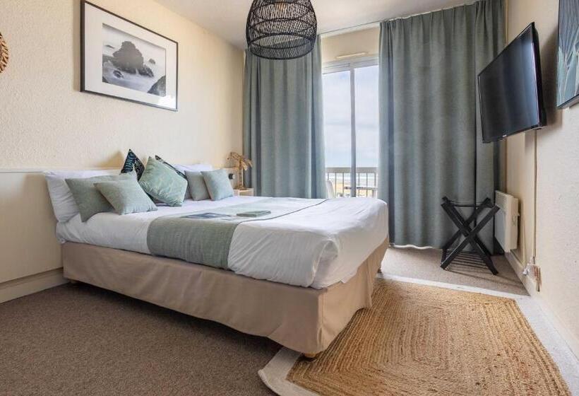 חדר קומפורט עם נוף לים, Logis Hôtel Restaurant Le Calluna