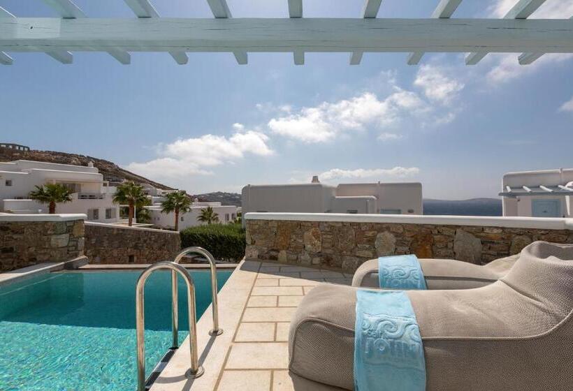 جناح جونيور ذو إطلالة جانبية على البحر, Saint John Hotel Villas & Spa