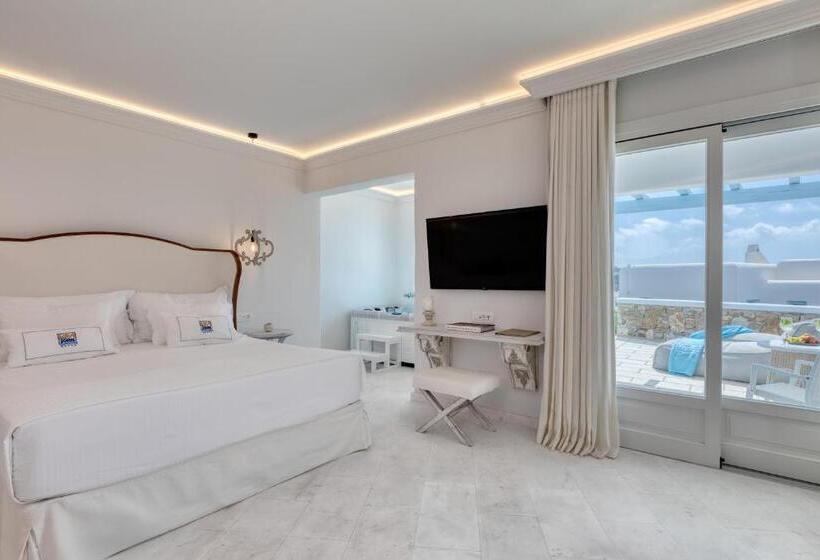 جناح جونيور ذو إطلالة جانبية على البحر, Saint John Hotel Villas & Spa