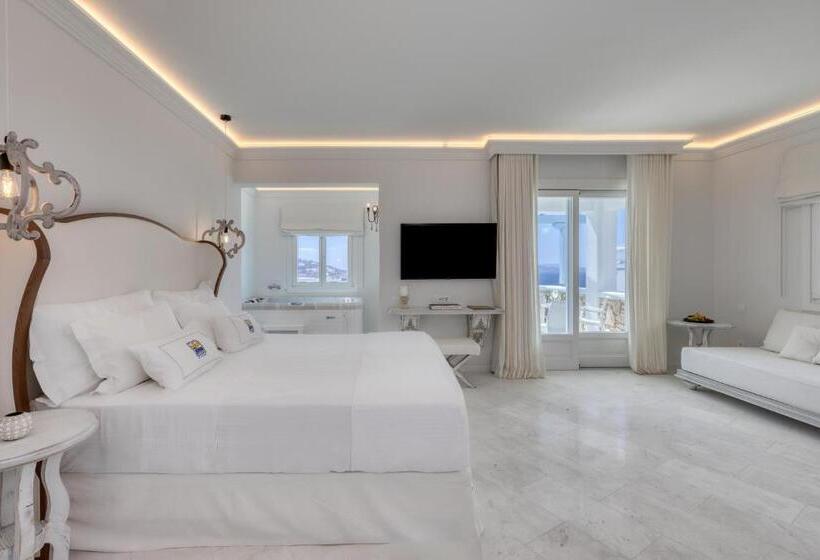 جناح جونيور ذو إطلالة جانبية على البحر, Saint John Hotel Villas & Spa