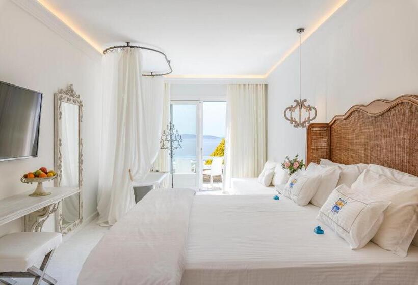 غرفة قياسية مطلّة علي البحر, Saint John Hotel Villas & Spa