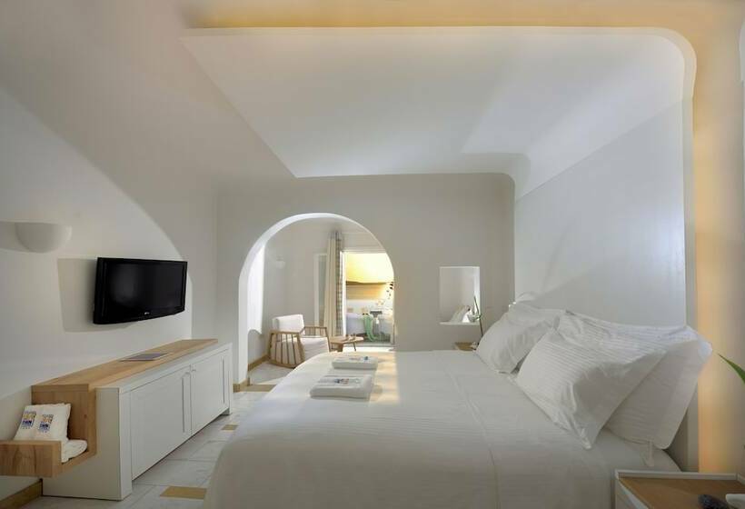 غرفة قياسية إطلالة جانبية علي البحر, Saint John Hotel Villas & Spa