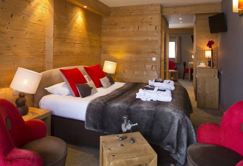 غرفة سوبيريور رباعية, Hôtel Et Spa Les Clarines