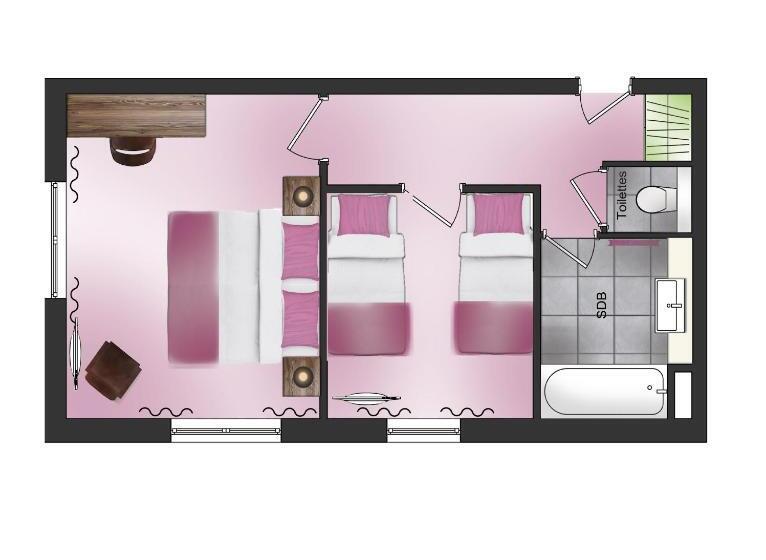 جناح عائلي, Hôtel Les Grillons