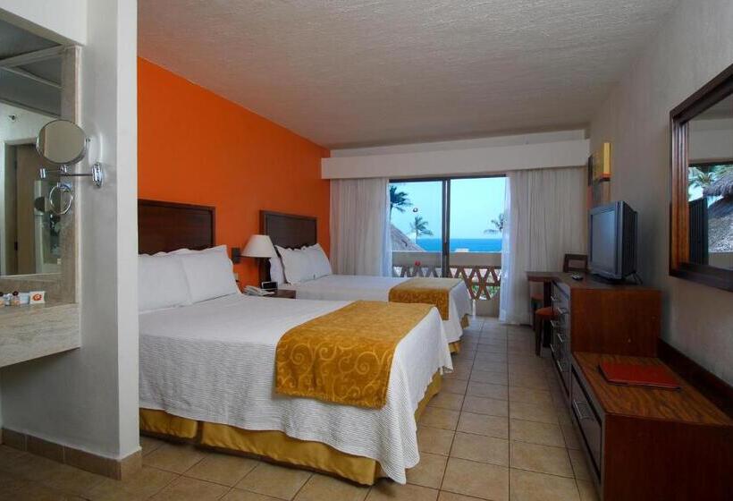 غرفة ديلوكس ذات إطلالة جانبية على البحر, Canto Del Sol Puerto Vallarta All Inclusive