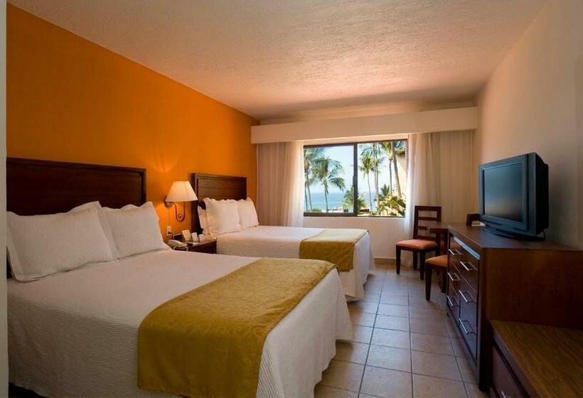 غرفة ديلوكس ذات إطلالة جانبية على البحر, Canto Del Sol Puerto Vallarta All Inclusive