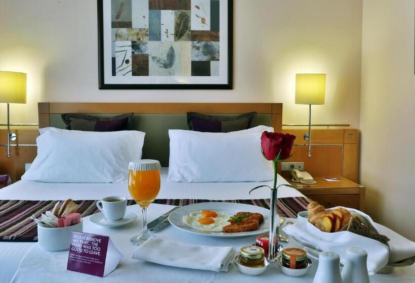 اتاق دلوکس با تخت کینگ و چشم‌انداز شهر, Crowne Plaza Hamra Beirut, An Ihg