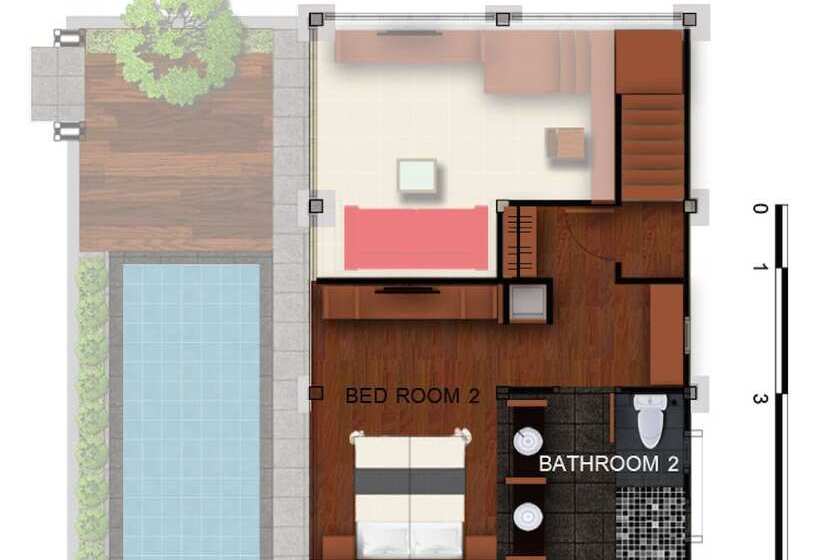 침실 2개 빌라, Pavilion Samui Villas And Resort Sha Extra Plus