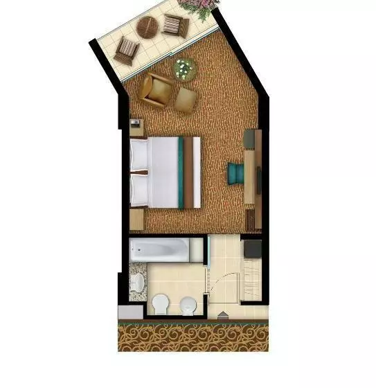 اتاق سه نفره دلوکس با چشم‌انداز دریا, The Grandresort   Limited Edition By Leonardo Hotels