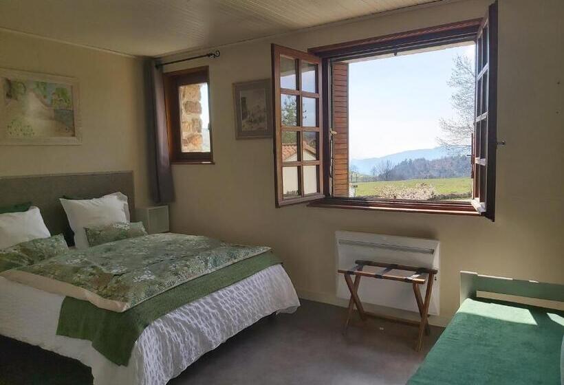 غرفة قياسية مطلة على الجبل, Ferme Auberge Linossier