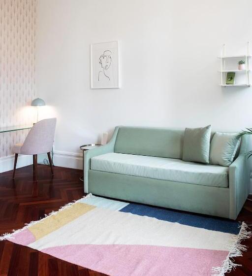 آپارتمان 1 خوابه با چشمانداز باغ, Trindade Premium Apartments