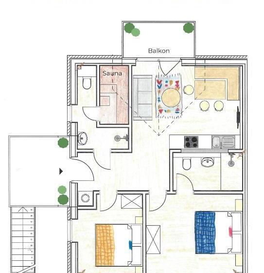 דירת חדר נוף לים, Ostseestrandhausholnis