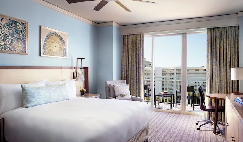 غرفة قياسية سرير مزدوج إطلالة جانبية على  البحر, The Ritzcarlton Key Biscayne, Miami