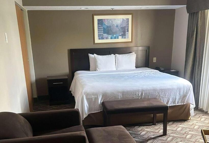 מיטת קינג בסוויטה, Wyndham Garden Madison Fitchburg