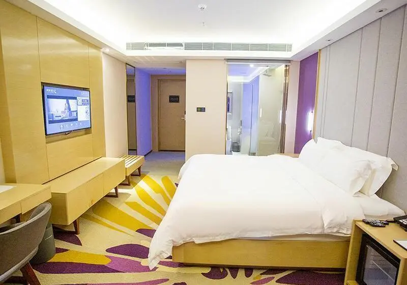 キングサイズベッドのデラックスルーム, Lavande Hotel Mianyang Santai North Passenger Transport Center Binjiang Park
