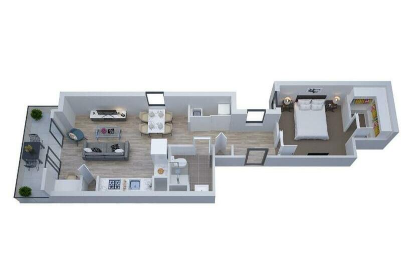 침실 1개 아파트, Manhattan Apartments Notting Hill