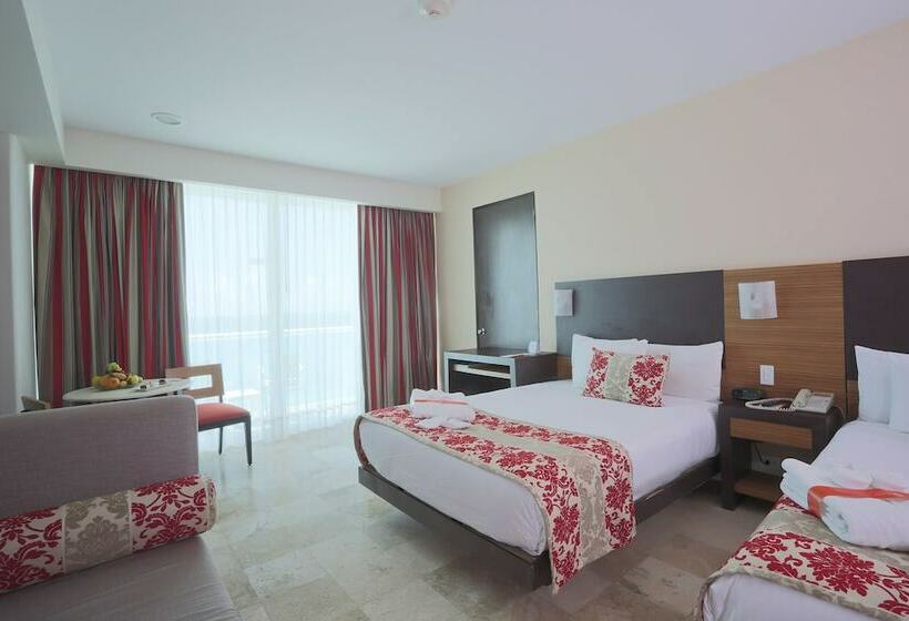 带海景的俱乐部房间, Krystal Cancun