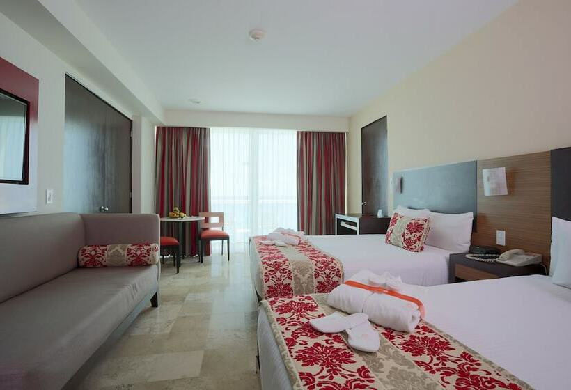 带海景的俱乐部房间, Krystal Cancun