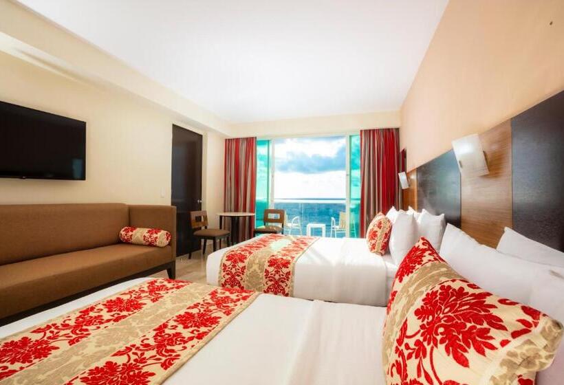 带海景的俱乐部房间, Krystal Cancun