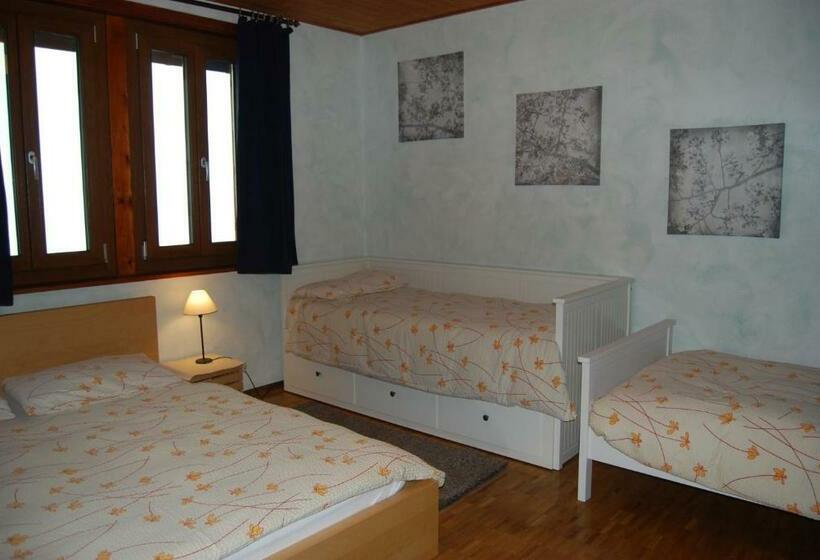 غرفة قياسية رباعية حمام مشترك, Osteria Anzonico