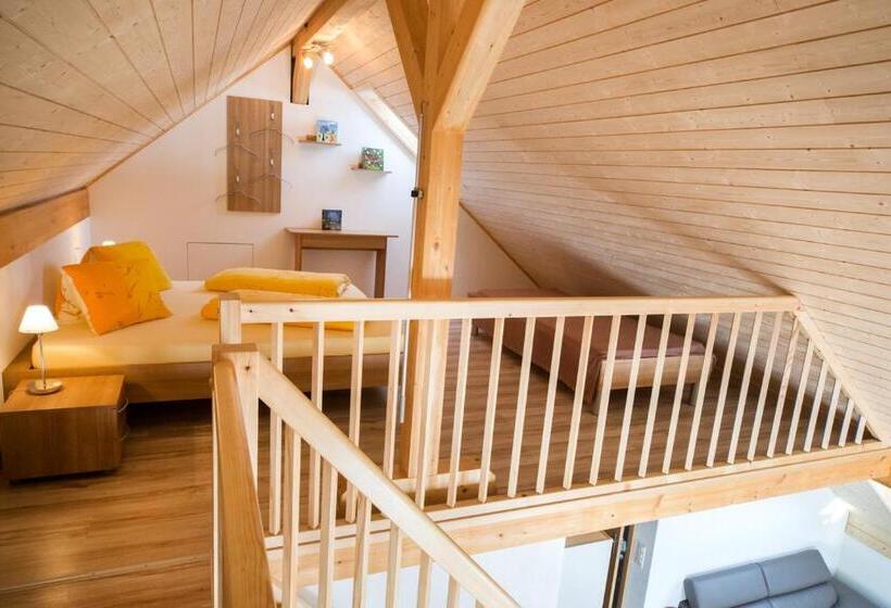 شقة غرفة واحدة ذات إطلالة, B&b Ferienhof Am See