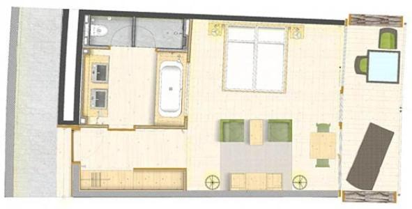 סוויטת ג'וניור עם טרסה, Relais & Châteaux In Lain Hotel Cadonau