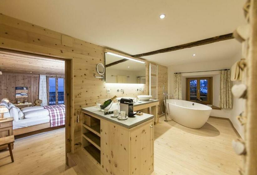 סוויטת ג'וניור, Relais & Châteaux In Lain Hotel Cadonau