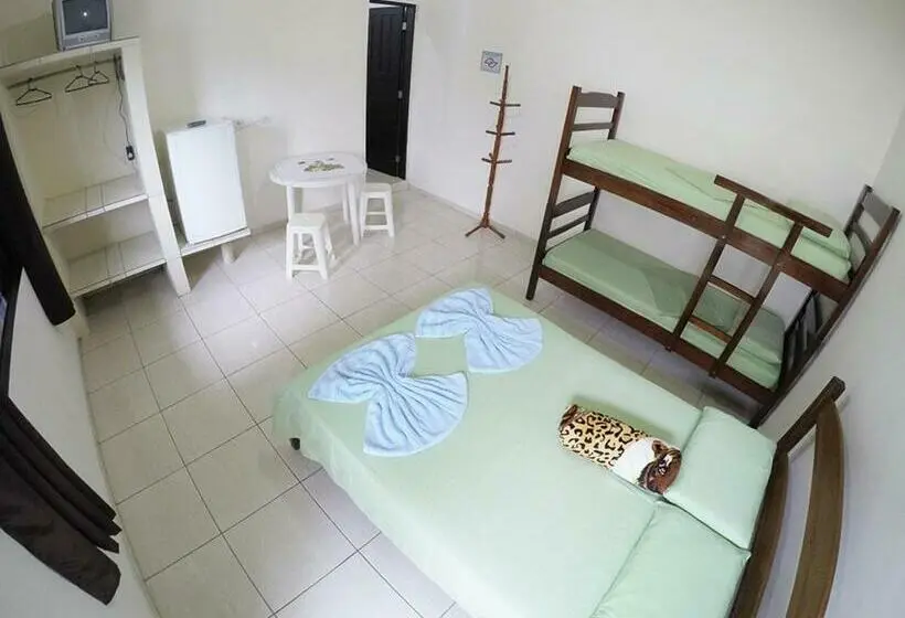 اتاق استاندارد چهار تخته, Pousada Casa Verde Ubatuba