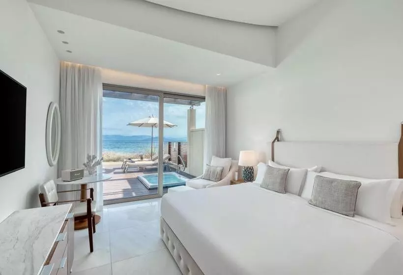オーシャンビューのジャグジー付スタンダードルーム, Domes Miramare, A Luxury Collection Resort, Corfu   Adults Only