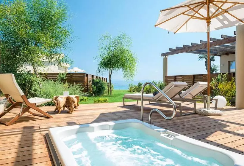オーシャンビューのジャグジー付スタンダードルーム, Domes Miramare, A Luxury Collection Resort, Corfu   Adults Only