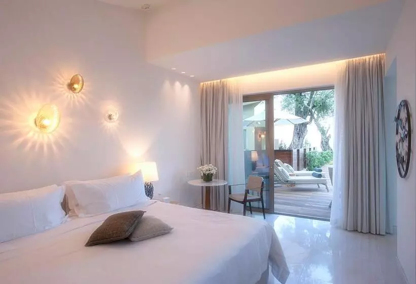 オーシャンビューのジャグジー付スタンダードルーム, Domes Miramare, A Luxury Collection Resort, Corfu   Adults Only
