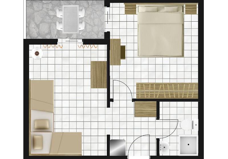 패밀리 룸 바다 전망, Xenios Dolphin Beach