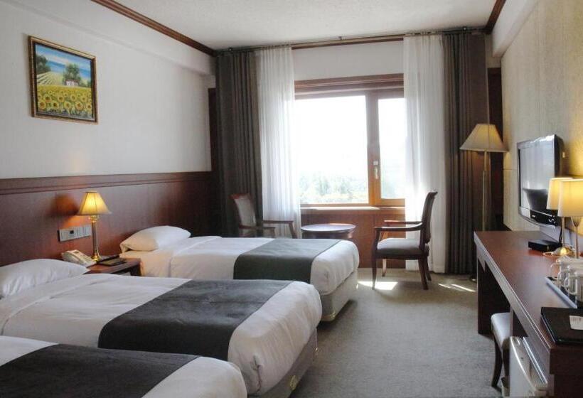 חדר דלוקס לשלושה, Commodore Hotel Gyeongju