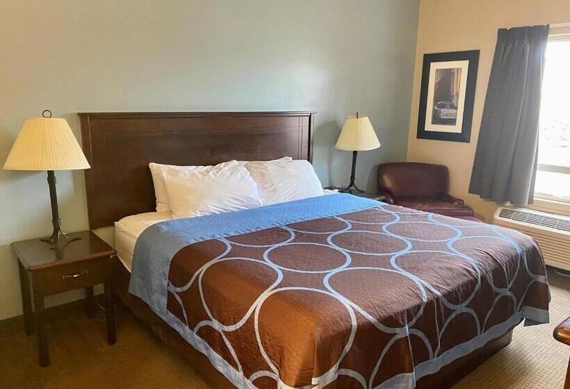 キングサイズベッドのスタンダードルーム, Super 8 By Wyndham Edmonton South