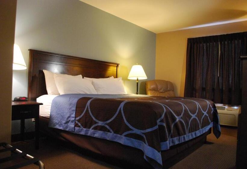 キングサイズベッドのスタンダードルーム, Super 8 By Wyndham Edmonton South