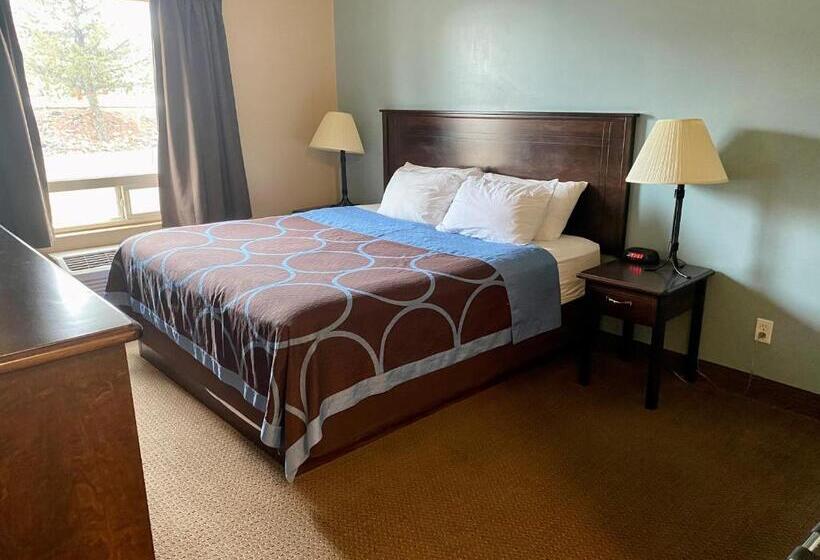 キングサイズベッドのスタンダードルーム, Super 8 By Wyndham Edmonton South
