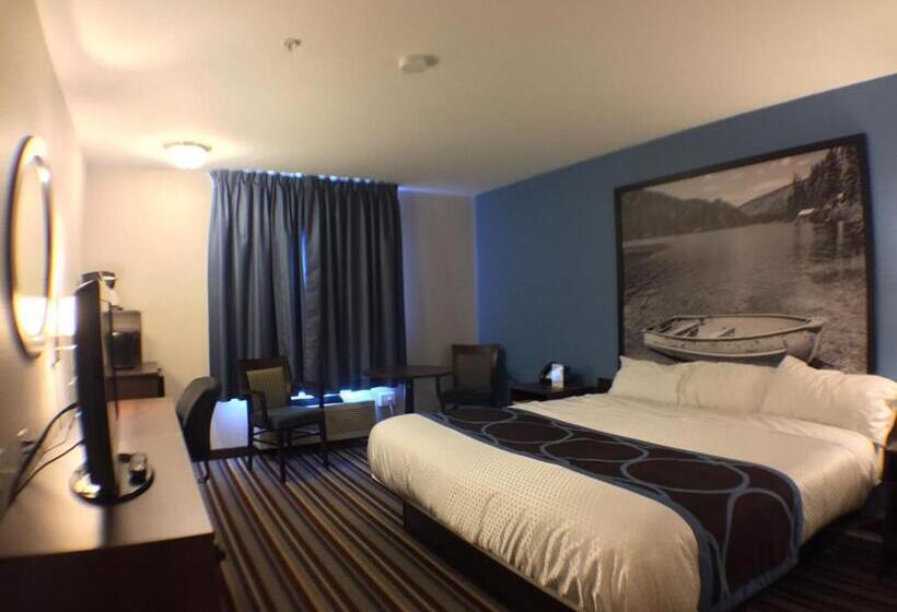 장애인을 위한 킹사이즈 침대 스탠다드 룸, Super 8 By Wyndham Fort Frances