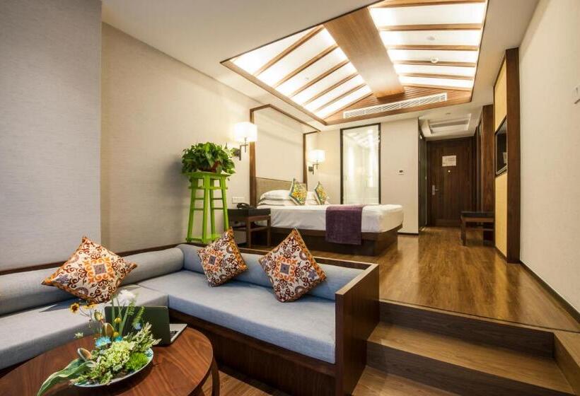 스탠다드 룸 킹사이즈 침대, Ssaw Boutique Shanghai South Xuhui Riyueguang