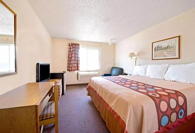 身障者適用キングサイズベッドルーム, Super 8 By Wyndham Plano/dallas Area