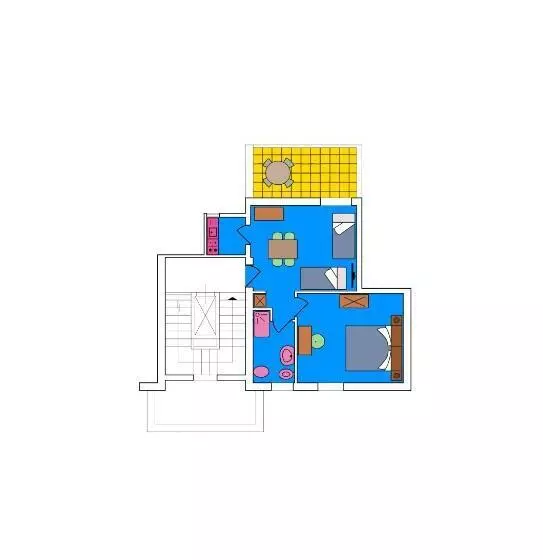 آپارتمان 1 خوابه, Residence Oasis