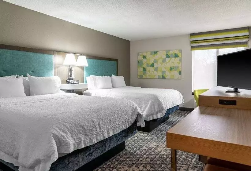 ２ダブルベッドのスタンダードルーム, Hampton Inn Kansas Citylee S Summit