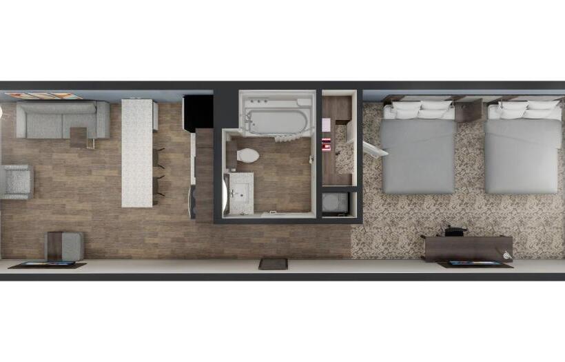 豪华套房, Stayapt Suites Goldsboro Seymour Johnson Afb