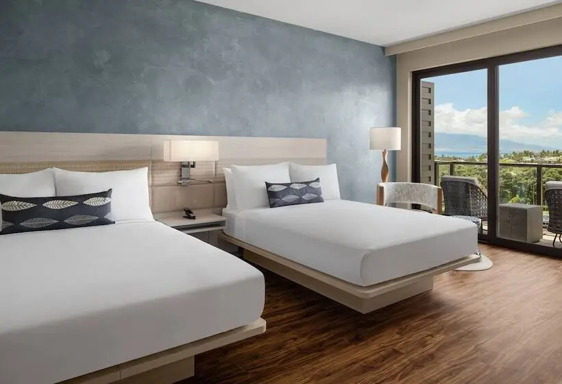 ２ダブルベッドのスタンダードルーム, Ac Hotel By Marriott Maui Wailea